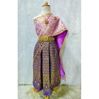 ราคา ร้านที่2 สไบไทยสีหวานงาน2ชั้นแต่งลูกไม้ดิ้นทอง+ผ้าถุงหน้านางแต่งจีบหน้าผ้าพิมพ์ทองสวยๆ (สไบสำเร็จรูปเกาะอกสม๊อคยางยืด) (27316301657)