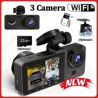 ราคา Triple Lens WiFi Dashcam กล้องติดรถยนต์ 2/3 ช่อง 1080P HD Video Recorder, Night Vision Car DVR มุมกว้างสําหรับด้านหน้าและด้าน Rea (41918893775)