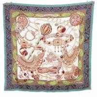 ราคา Hermes scarf Carré 90 Queen of Palmira Zenobia silk beige AA Direct from Japan Secondhand (26804419684)