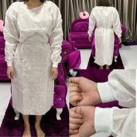 ราคา ชุดกาวน์ใยสังเคราะห์ใช้แล้วทิ้ง เสื้อกาวน์ผ้าสปันปอนด์ ชุดสักคิ้ว (17060184775)