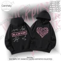 ราคา 2024 เสื้อฮู้ด Blackpink Cotton Print Sweater ฮู้ด Hoodie Y2k White Black Unisex Men Women Fans ฮู้ดแขนยาว M-3XL (26409287591)