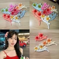 ราคา พร้อมส่งจากไทย (VO-31) กิ๊ปหนีบผมแบบยาว ลายดอกไม้ สีสันสดใส ใส่สบาย (41604365856)