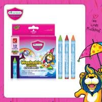 ราคา Master Art มาสเตอร์อาร์ต สีเทียน ขนาดจัมโบ้ 12 สี สีเทียนล้างออกได้ จำนวน 1 กล่อง (6133305411)