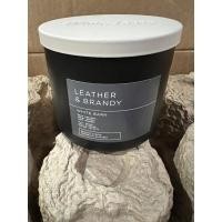 ราคา Bath and Body Works - LEATHER & BRANDY 3-WICK CANDLE เทียนหอม (20169343033)