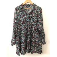 ราคา #zara mini dress ลายดอกของแท้แคร์ครบ size S 36-28-สะโพกฟรี (23868339094)