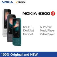ราคา Nokia 6300 4G คุณสมบัติโทรศัพท์ Dual SIM kaios WIFI หลายภาษา2.4นิ้ววิทยุ FM บลูทูธโทรศัพท์มือถือที่ทนทานไม่สำคัญ (40200025715)