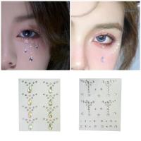 ราคา CH Face Jewels สติกเกอร์ Self-Adhesive Pearls อายแชโดว์คริสตัล Decals ตกแต่งสําหรับเทศกาลดนตรีและวันหยุด Part (42973296650)