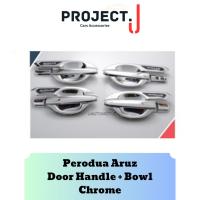 ราคา Project J Perodua Aruz ฝาครอบมือจับประตู Bowl อุปกรณ์ตกแต่งโครเมียม 1 ชุด (27526069272)