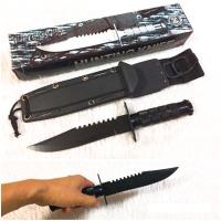 ราคา มีดเดินป่า มีดใบตาย HK205 ใบมีดดำ พร้อมส่ง ราคาถูก (17803866320)