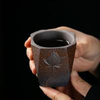 ราคา สไตล์จีนเครื่องปั้นดินเผาหยาบ retro ถ้วยชา anti-sc chango shedding ถ้วยโบราณโบราณถ้วยญี่ปุ่นถ้วยดื่มชาถ้วย 19.56 (29578784859)