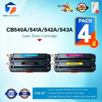 ราคา (แพ็ค4สี)หมึกเทียบเท่า CB540A/CB541A/CB542A/CB543A/CB540/540A/540 (125A) HP Color LaserJet CP1210/CP1215/CP1215n/CP1510 (44252724898)