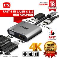 ราคา ZL99 USB HUB C 3.1 THUNDERBOLT 3 HDMI 4K VGA FAST CHARGING 4in1 PX UCH14 (44174758933)