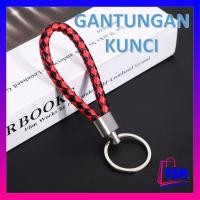 ราคา GANTUNGAN YSM พวงกุญแจเชือกถักสําหรับรถยนต์รถจักรยานยนต์พวงกุญแจหนังถักถักขนาดเล็ก (24946691766)