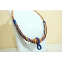 ราคา สร้อยพระเชือกเทียนถัก งานฝีมือสีครีม,น้ำเงิน,ส้มอิฐ (7661904156)