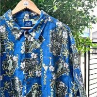ราคา เสื้อฮาวายมือสอง Size 6XL (อก 56") แบรนด์ High Sierra - ผ้า Linen เสื้อฮาวายหุ่นหมี (43910371724)