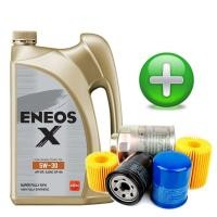 ราคา กรองน้ำมันเครื่อง+Eneos 5W-30 น้ำมันเครื่อง เบนซิน สังเคราะห์แท้100% SUPER FULLY SYN ขนาด 4ลิตร (5259052114)