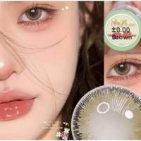 ราคา คอนแทคเลนส์ รุ่น Mini Lily 2 tone/Mini Lilly 2 tone/Mini Solotica Natural สีเทา/ตาล Gray/Brown มีค่าสายตา (0.00)-(-6.00) (53550346402)