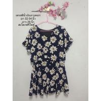 ราคา เดรสลายดอกไม้ สีน้ำเงิน (23971987318)