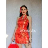 ราคา กี่เพ้าเซ็กซี่ ชุดจีน กี่เพ้าสั้น ชุดตรุษจีนพร้อมส่งจากไทย (14624864258)