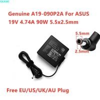 ราคา ของแท้ A19-090P2A 19V 4.74A 90W 5.5x2.5 มม.อะแดปเตอร์ AC สําหรับ ASUS แล็ปท็อปแหล่งจ่ายไฟ Charger (29734126491)