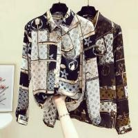ราคา {พร้อมส่ง}รุ่น(หลุยส์) เสื้อเชิ้ตแขนยาว คอปก แฟชั่นผู้หญิง ผ้าไหมอิตาลีพรีเมี่ยม พิมพ์ลายสุดหรู ใส่สบาย สาวอวบใส่ได้ (19979861333)