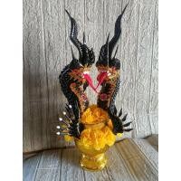 ราคา บายศรีพญานาคเศียรคู่บายศรีปู่-ย่า แบบใส่พานวัสดุทำจากริบบิ้น (29662057221)