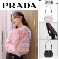 ราคา ♞PRADA ปราด้า Prada Cleo Shiny Leather Mini Shoulder Bag/กระเป๋าสตรี/กระเป๋าสะพายข้าง/สไตล์ล่าสุด (25093410266)