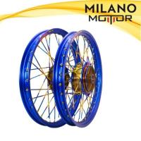 ราคา วงล้อมอเตอร์ไซค์ วงล้อขึ้นซี่ลวด พร้อมใส่ WAVE-110i,เวฟ110i ปี09-20,เวฟ125iปลาวาฬ ดุมหน้า+หลัง+ซี่ลวด (14797765018)