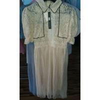 ราคา เดรสลูกไม้ งานป้ายONE&ONE (931830932)