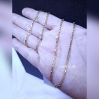 ราคา ทองเทียม สร้อยคอทอง 18K ยาว16-24นิ้ว งานอิตาลี่แท้ [ไม่ลอก ไม่ดำ ไม่แพ้] (29573806146)