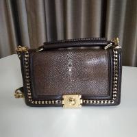 ราคา โล๊ะ โล๊ะ โล๊ะ !!!! กระเป๋าหนังปลากระเบนขัดเรียบ สีน้ำตาล (9450742635)