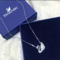 ราคา ♞,♘ของแท้100% สร้อยคอ Swarovski แท้ swarovski SWAN necklace แท้ สร้อยคอหงส์ Classic สร้อยคอผู้ (24777852507)