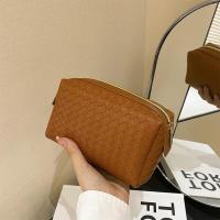 ราคา กระเป๋าเครื่องสําอาง กระเป๋าคลัทช์ หนัง Pu แบบพกพา ลายสาน (22153862077)