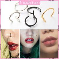 ราคา Nav 5 ชิ้นปลอมเจาะชุดหู Lip แหวนจมูกปลอมไดอะแฟรมคลิป Perforated Lip Hoop Body เครื่องประดับ (25640005750)
