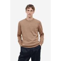 ราคา H&M(เอชแอนด์เอ็ม) เสื้อกันหนาวผ้าคอตตอนถักอย่างดี ทรงสลิม Man Slim Fit Fine-knit cotton jumper 0564358_2 (28686552546)