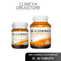 ราคา Blackmores Bio C Acerola Plus 1500mg 40 เม็ด แบลคมอร์ส ไบโอ ซี อะซีโรลา พลัส (8750932288)