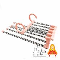 ราคา GANTUNGAN Magic Wonder Hanger 5 in 1 ไม้แขวนเสื้อพับประหยัดพื้นที่ (40771094454)