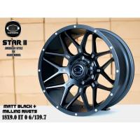 ราคา ล้อแม็ก Oasis STAR II ขอบ 18x9.0 ET0 PCD 6x139.7 สีดำด้านแต่งหมุดเงา | สไตล์อเมริกันสุดแกร่ง (28286758894)