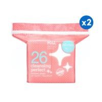 ราคา [x2] Rii สำลีแผ่น Cleansing Perfect รุ่น No.26 จำนวน 180 แผ่น/ Less Toner No.52 240 แผ่น (แบบซอง) : (21838271991)