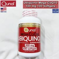 ราคา ยูบิควินอล โคคิวเท็น Ubiquinol Mega CoQ10 100 mg 100 Softgels - Qunol (7053703565)