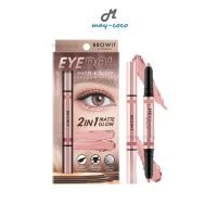 ราคา ถูก/แท้/มีไลฟ์ อายแชโดว์ น้องฉัตร Browit Eyedol Matte&Glow Shadow Stick เนื้อครีม ทาตา แมทท์ ชิมเมอร์ สีชัด ติดทน กันน้ำ (24764247398)