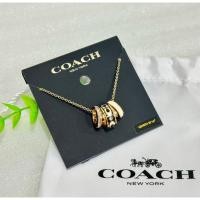 ราคา COACH SIGNATURE ENAMEL RONDELL NECKLACE (26841551691)