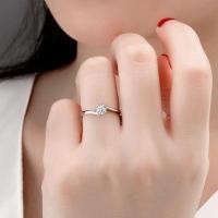 ราคา โคลเวอร์สี่ใบแหวนเงินแท้แหวนเพชรไม่ซีดจางงานแต่งงานวันวาเลนไทน์ (25784285629)