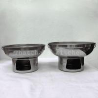 ราคา (Queenfish) หม้อไฟไม่มีปล่อง หม้อจิ้มจุ่ม หม้อต้มยำ เนื้อสแตนเลส ขนาด 20/22 ซม. (25694269210)