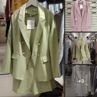 ราคา ชุดเซตสูทเบาเซอร์ 3 ชิ้น สีชมพู พร้อมส่ง (10391795417)