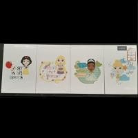 ราคา กระเบื้องผนังภาพชุด COTTO 8×12" สโนว์ไวท์แอนด์เฟรนด์ (ชุด 4แผ่น) (7836668424)