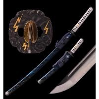 ราคา นำเข้า ดาบซามูไร Ghost of Tsushima Handmade ⚔️ งานตีมือ Full Tang ใบดาบจริง เหมาะสำหรับ สะสม, โชว์ หรือคอสเพลย์ (41568390189)