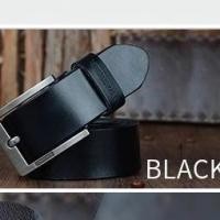 ราคา COWATHER [ใหม่] เข็มขัดหนังวัวแท้ผู้ชาย Cowater - XF004 Stainless - สีดํา 100CM (29092355183)