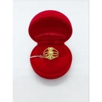 ราคา แหวนทองแท้เยาวราช1สลึงรุ่นหัวใจสามดวง (18805248503)