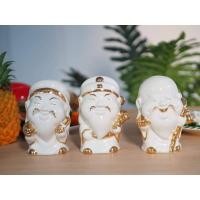 ราคา INDRA CERAMIC เทพเจ้าฮก ลก ซิ่ว ขนาด 7 นิ้ว เซรามิกวาดทอง (1261124272)